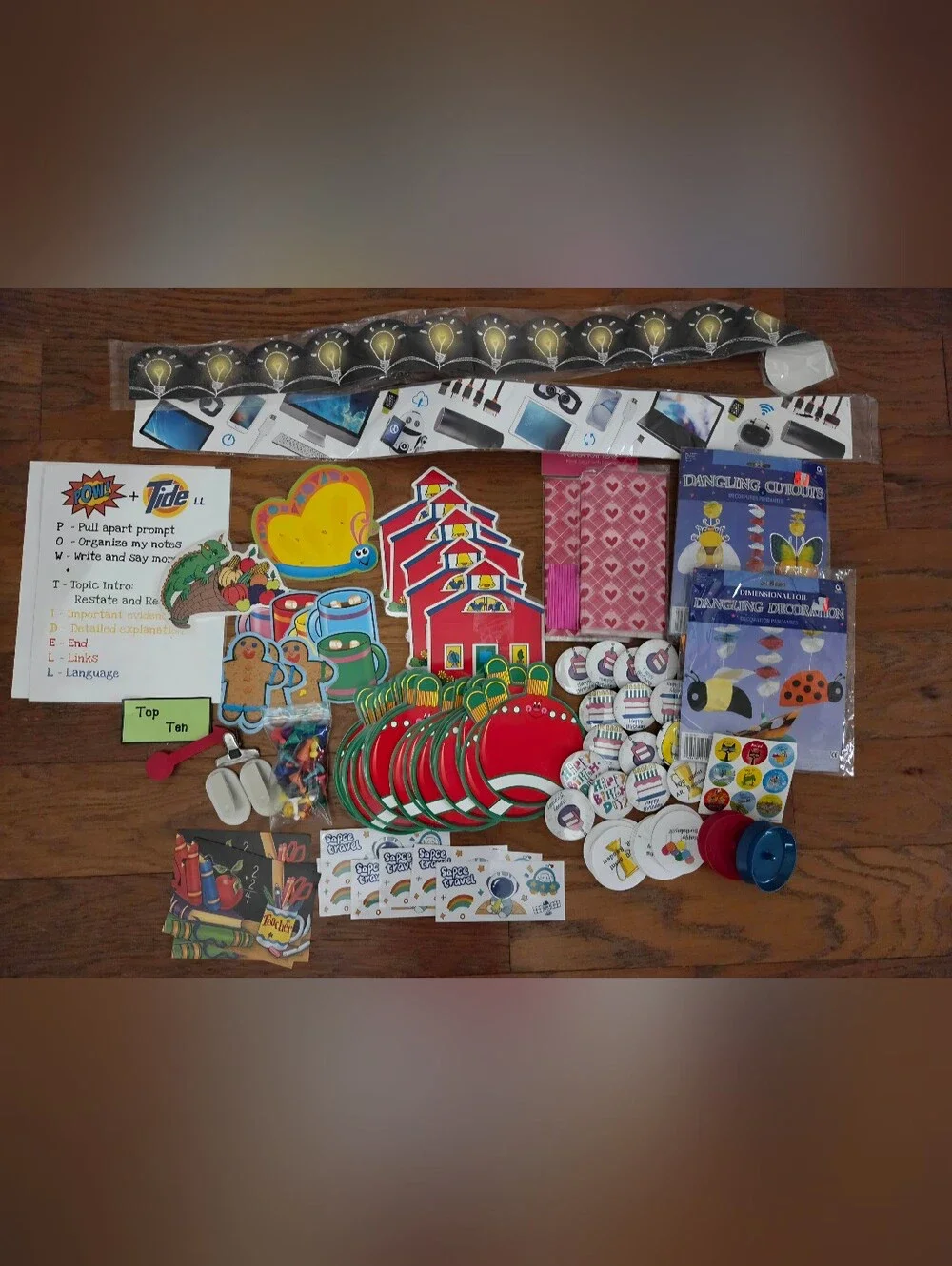 Assorted Classroom Teacher Supplies & Decorations - Mostly New